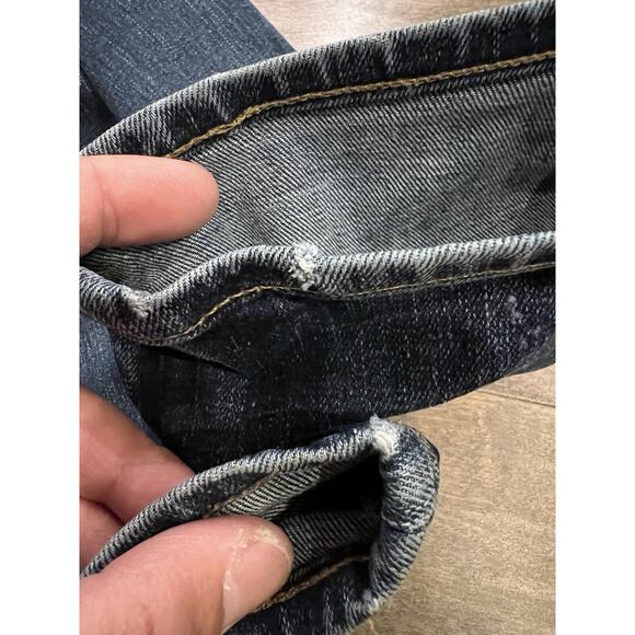 Madewell Mens Blue Dark Wash Straight Denim Jeans Size 33x32 - Picture 12 of 12